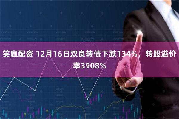 笑赢配资 12月16日双良转债下跌134%，转股溢价率3908%